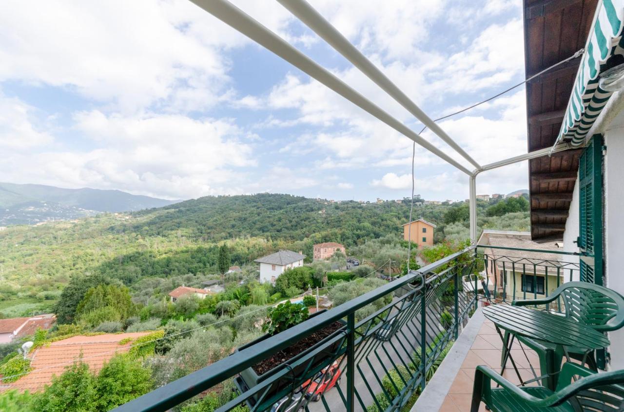 Ca' Do Pescou, Charming 2,Bedroom Apartment With Stunning Hill Views Overlooking The Greenery Rapallo Bagian luar foto