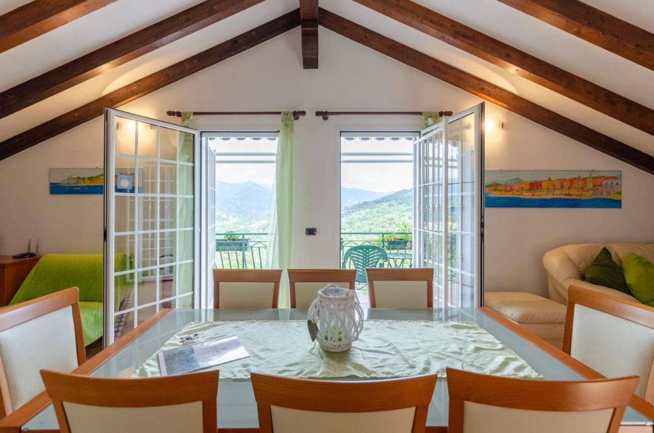 Ca' Do Pescou, Charming 2,Bedroom Apartment With Stunning Hill Views Overlooking The Greenery Rapallo Bagian luar foto